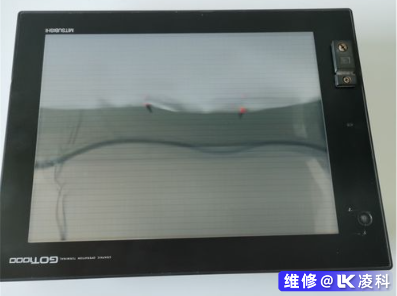 三菱HMI（觸摸屏）故障時維修